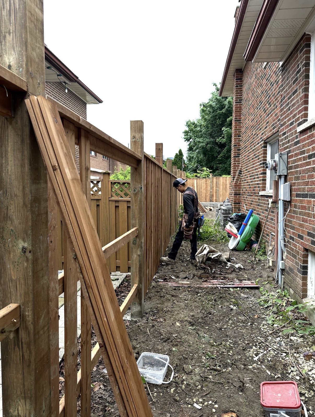 Fence installation